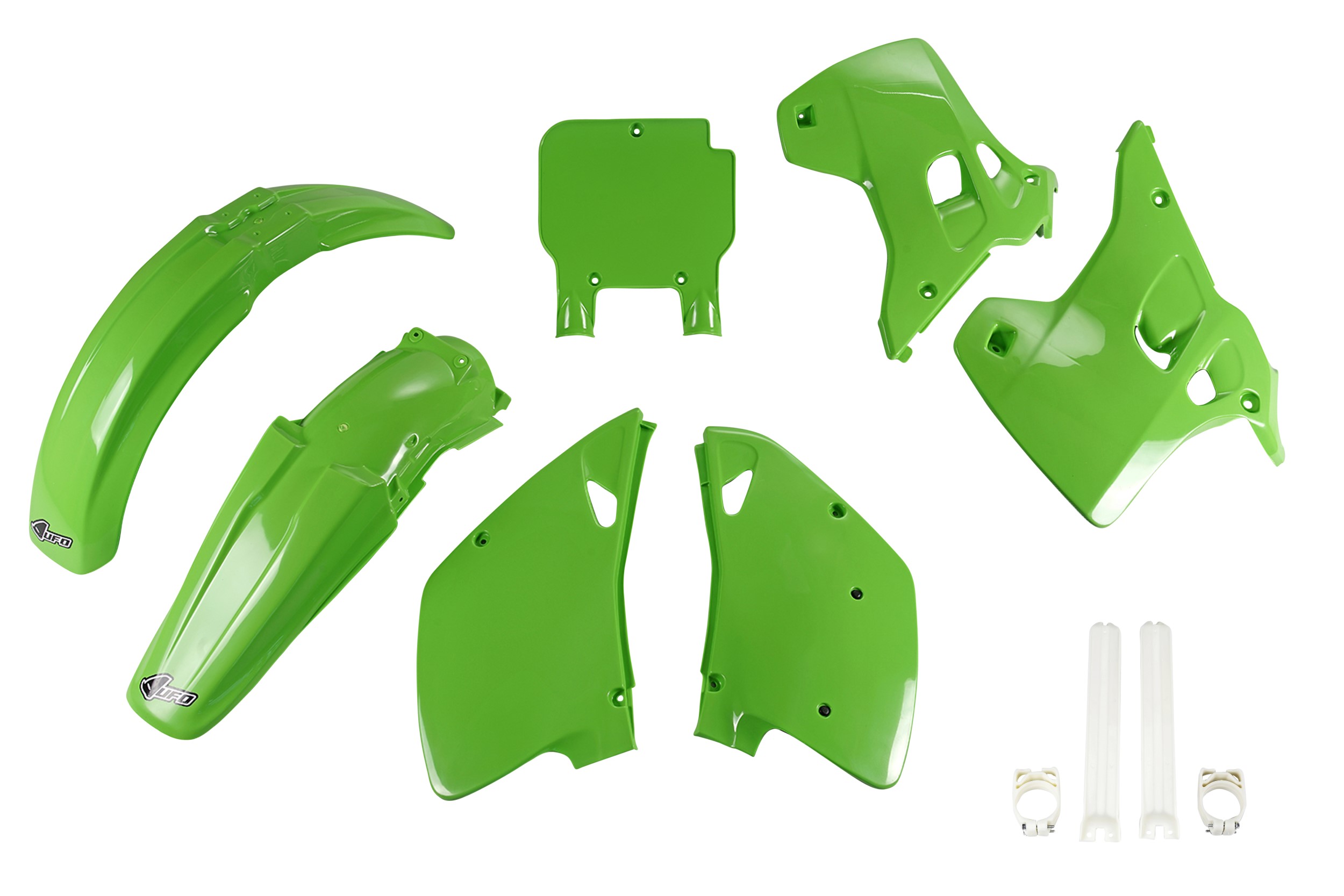 Kit déco Kawasaki KX 125 1993 1993 Kit plastique complet avec protège-fourches