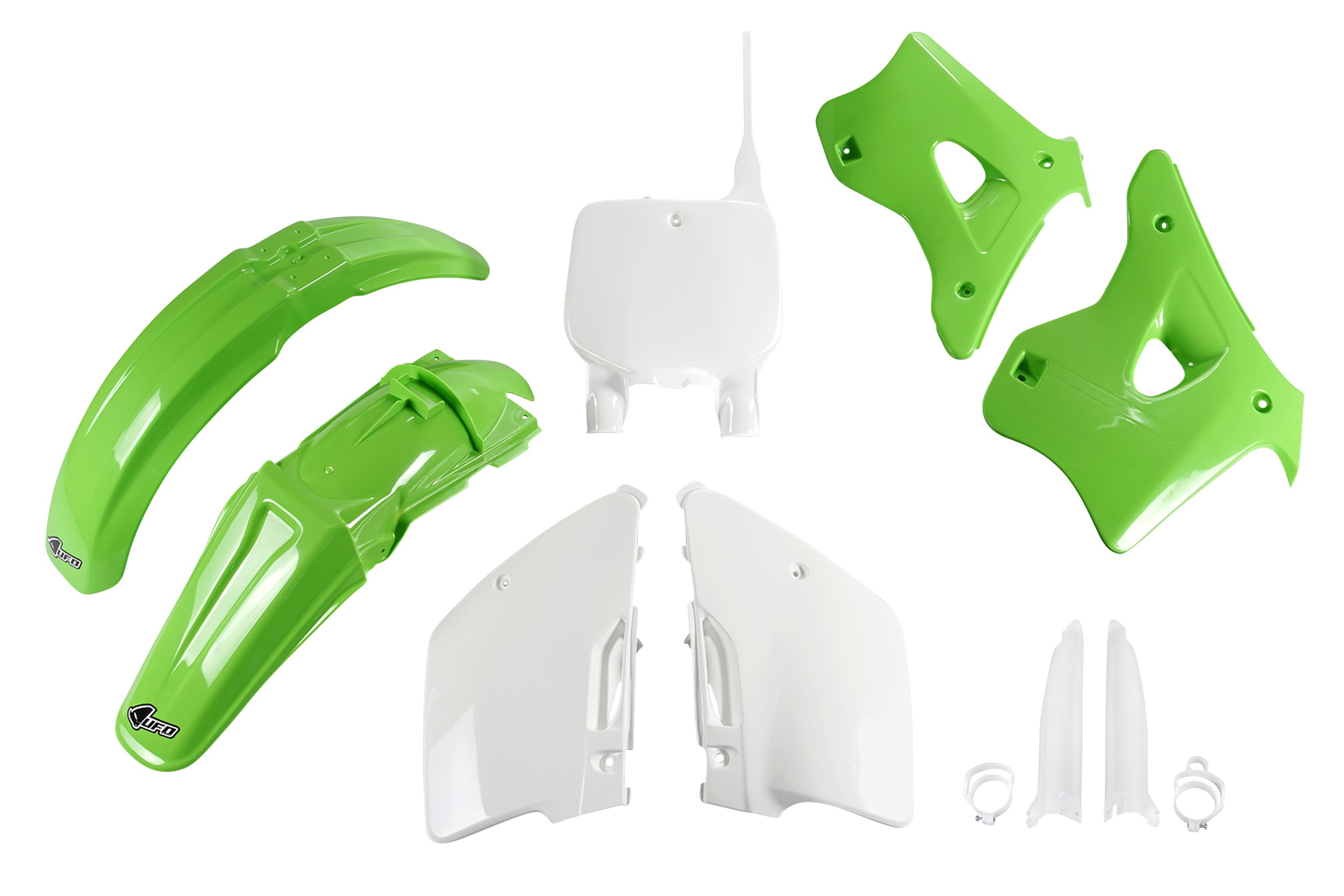 Kit déco Kawasaki KX 250 1996 1998 Kit plastique complet avec protège-fourches