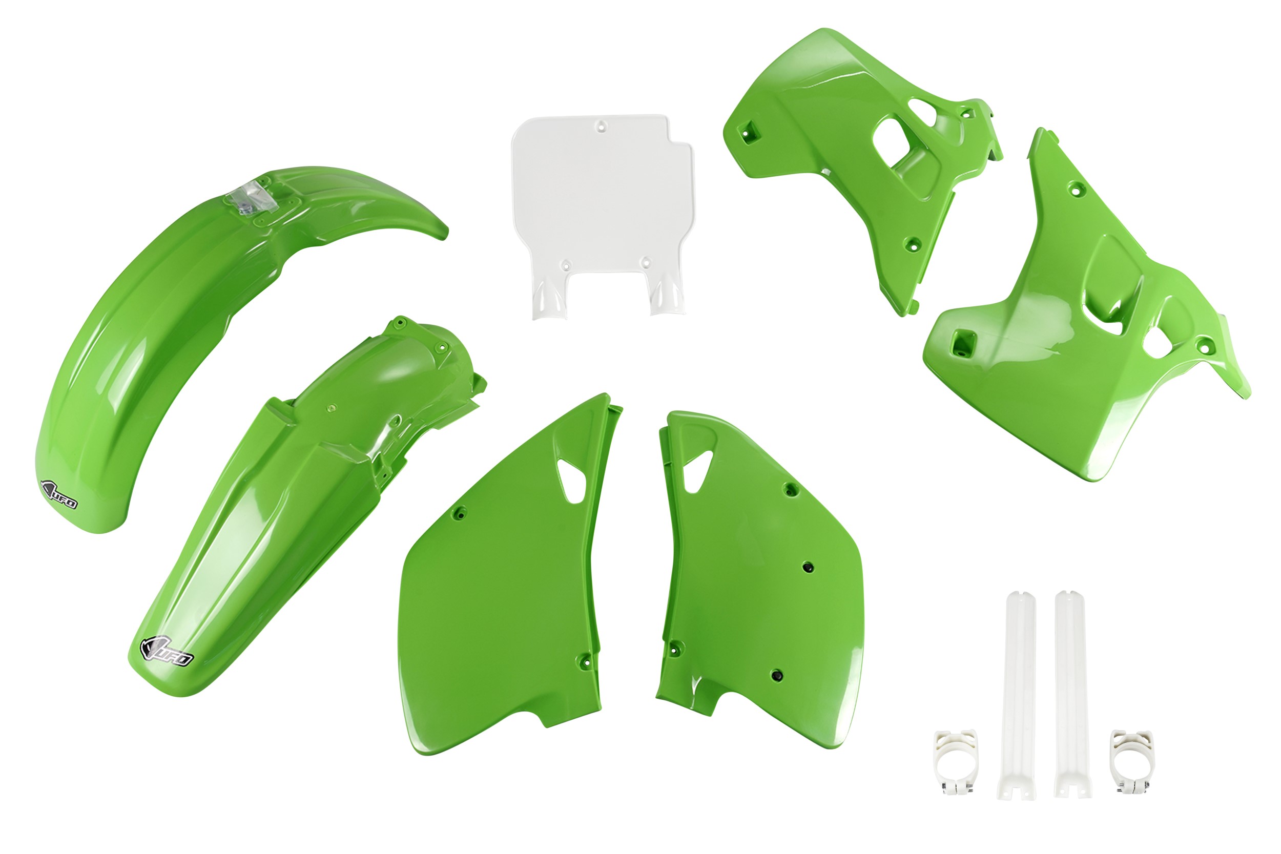 Kit déco Kawasaki KX 125 1992 1992 Kit plastique complet avec protège-fourches