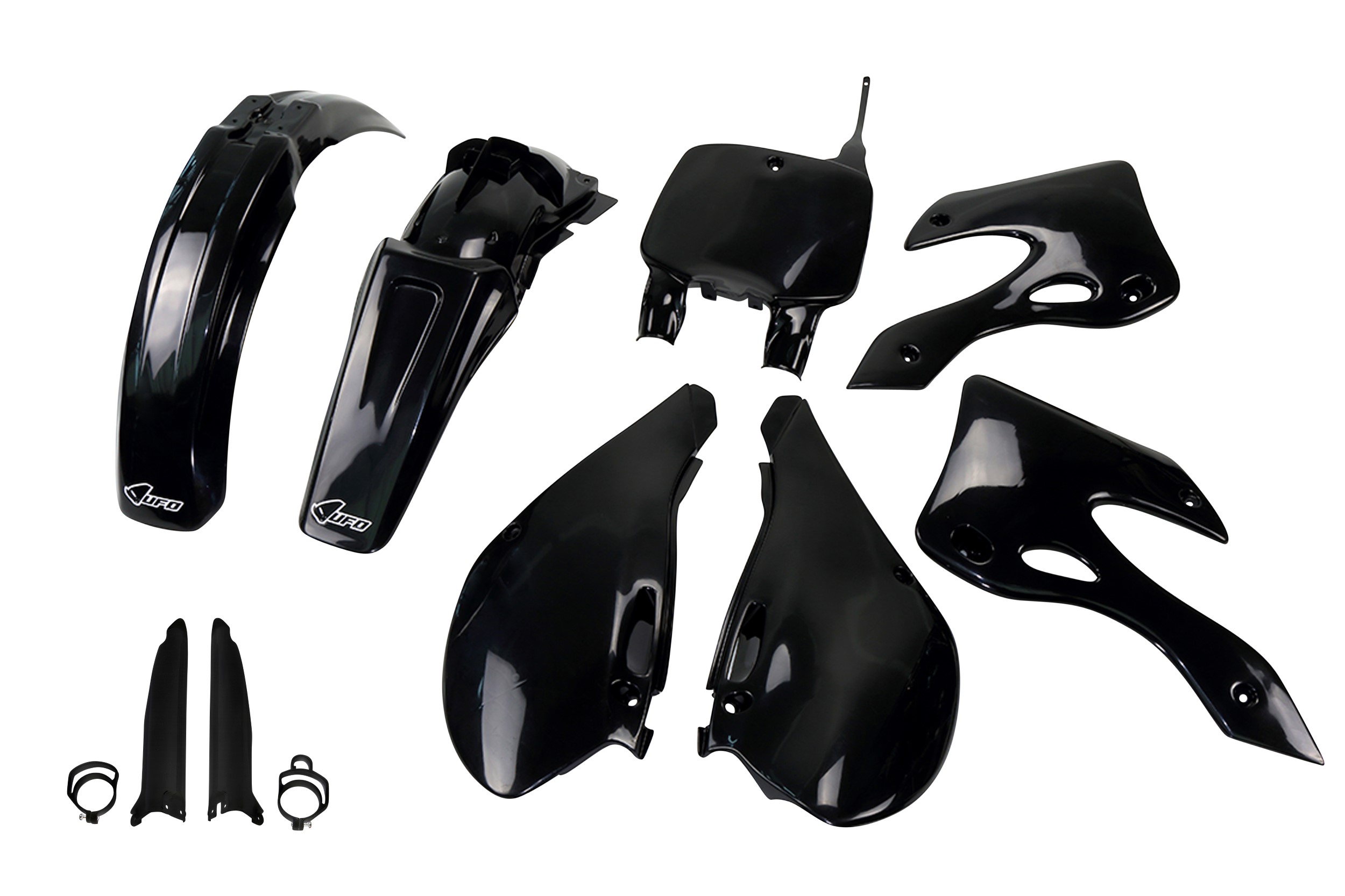 Kawasaki KX 125 1999 2002 Kit plastique complet avec protège-fourches