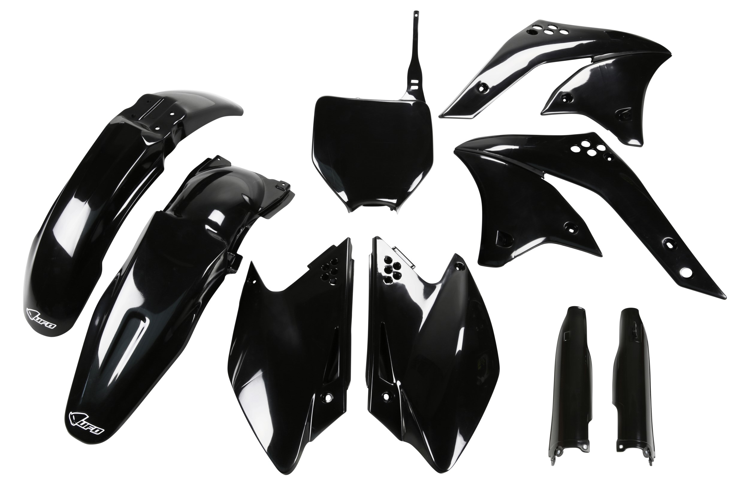 Kawasaki KXF 250 2008 2008 Kit plastique complet avec protège-fourches