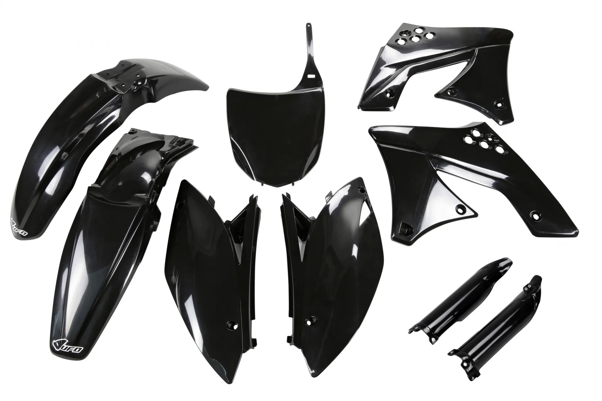 Kawasaki KXF 250 2009 2012 Kit plastique complet avec protège-fourches