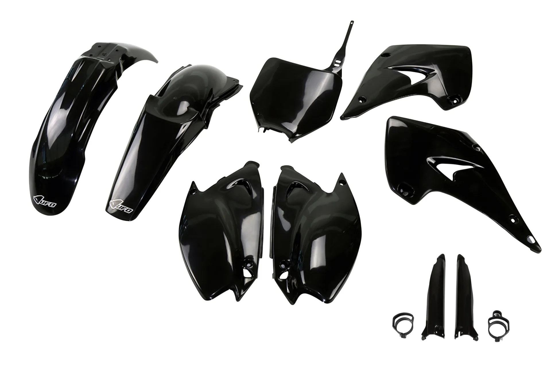 Kawasaki KX 125 2003 2003 Kit plastique complet avec protège-fourches