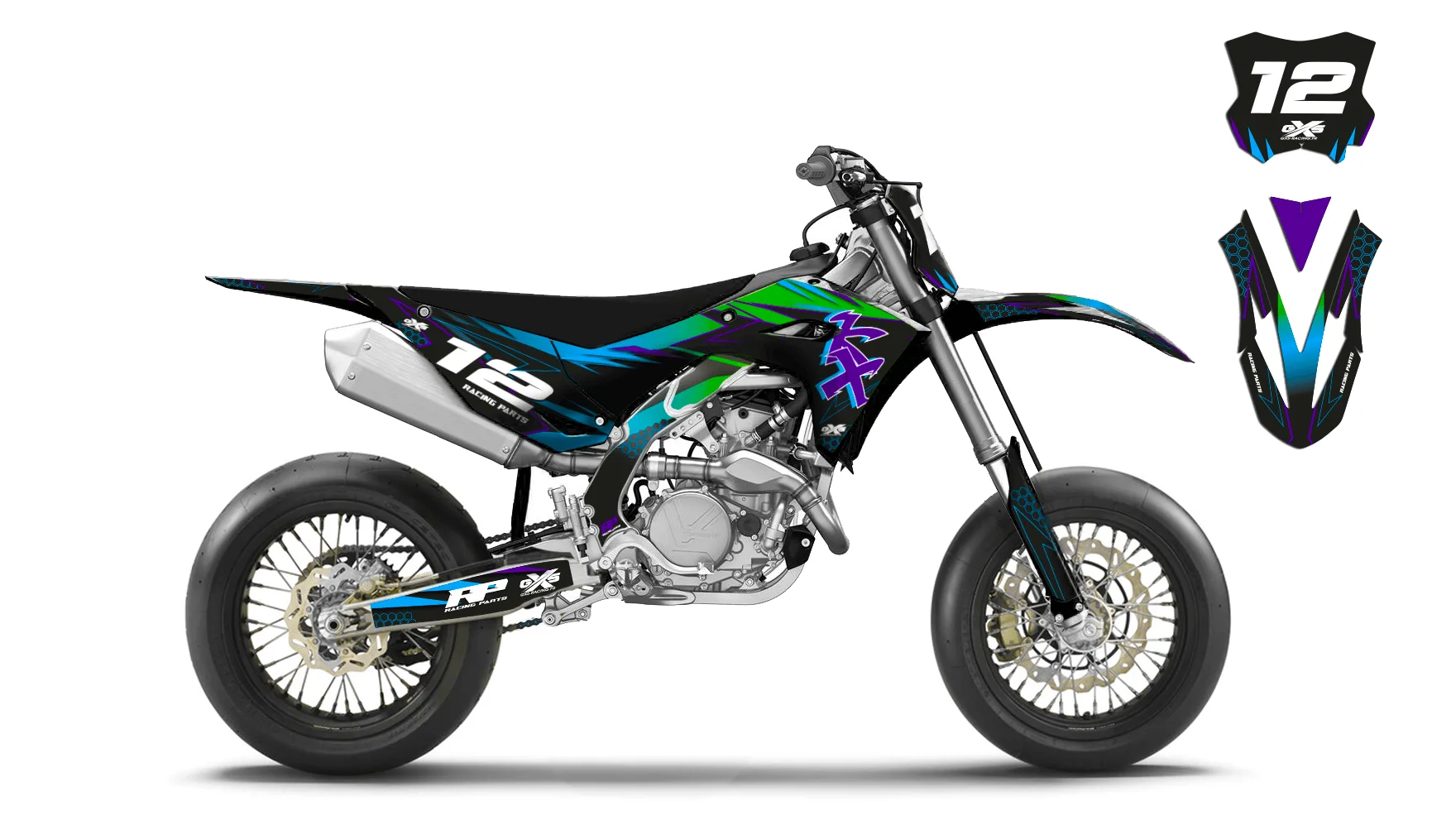 Kit déco Kit Déco Kawasaki 450 KXF 2024-2026 SUPERMOT