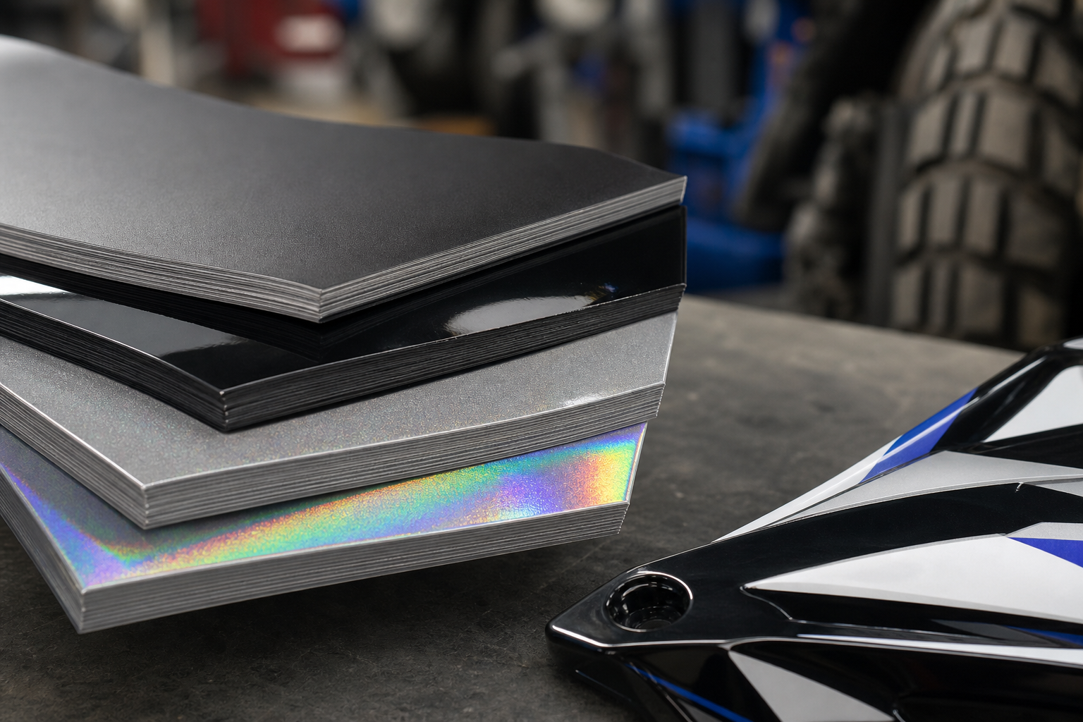 Vinyle racing épais pour kit déco moto