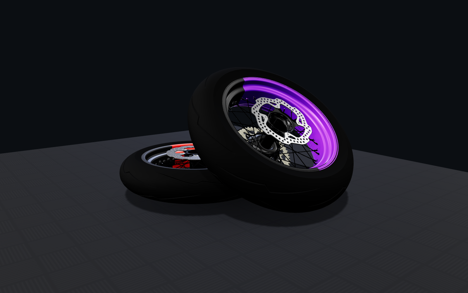 Jantes SM en 3D GXS — bandes colorées
