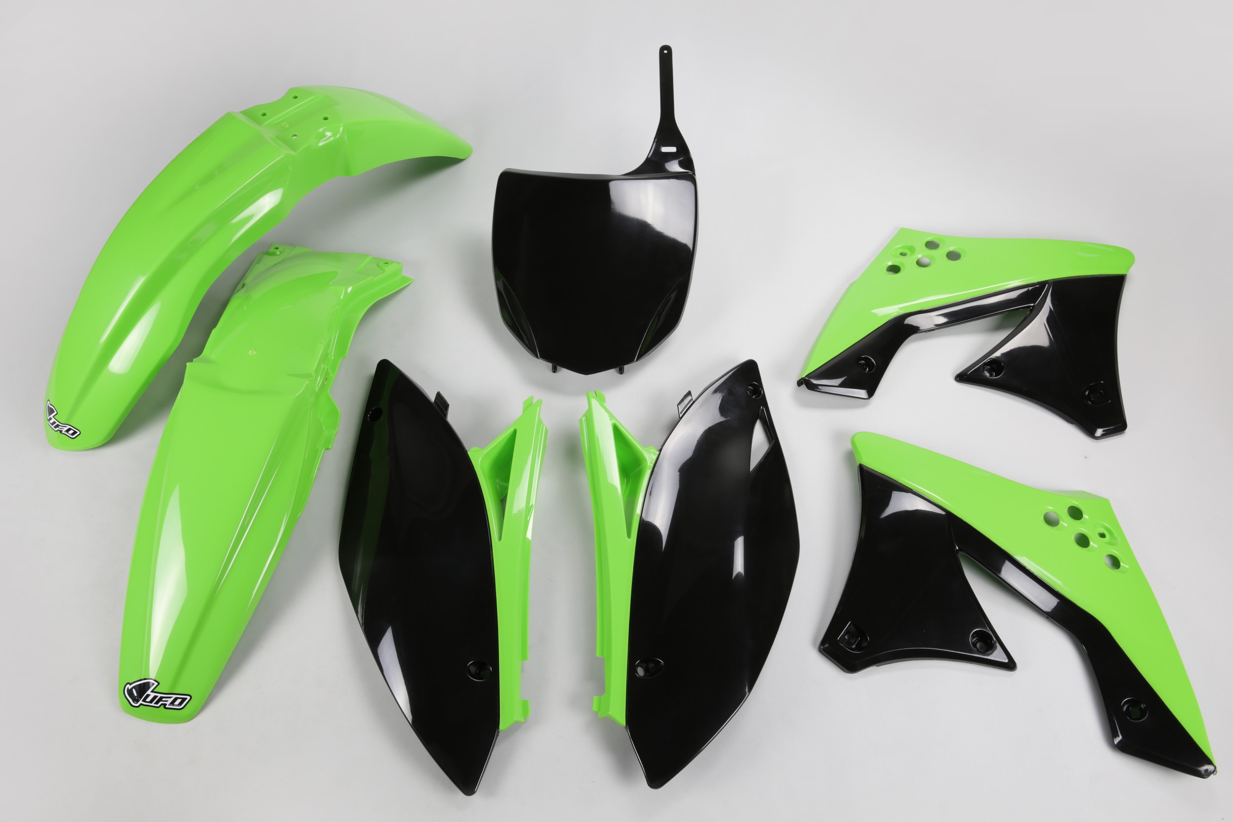 Kawasaki KXF 250 2009-2012 Kits Plastique Sans Protège-fourches