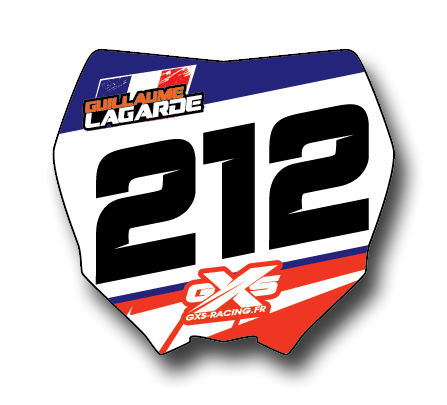 Kit déco 30 Mini Plaques Motocross Type Yamaha