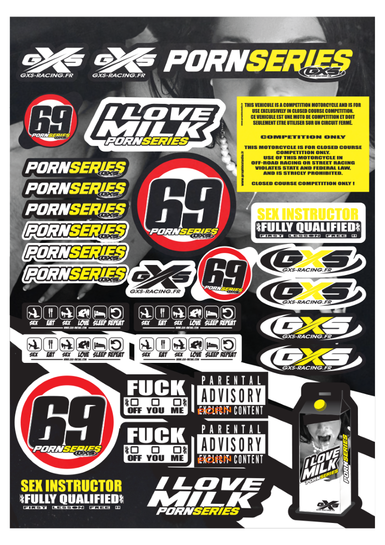 Kit déco Planche A3 PORNSERIES