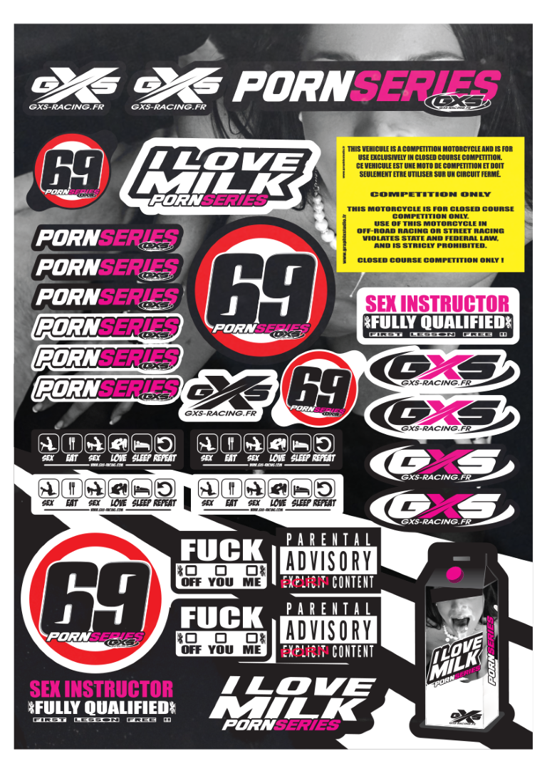 Kit déco Planche A3 PORNSERIES