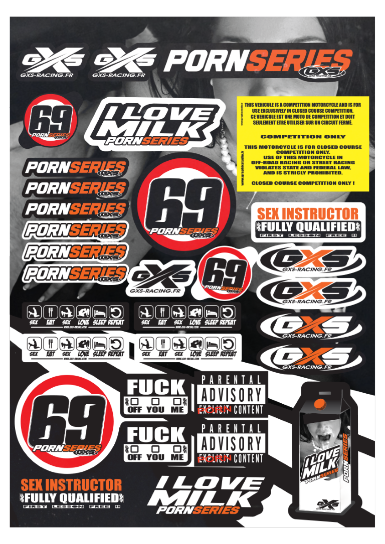 Kit déco Planche A3 PORNSERIES