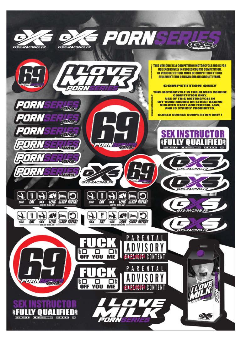 Kit déco Planche A3 PORNSERIES