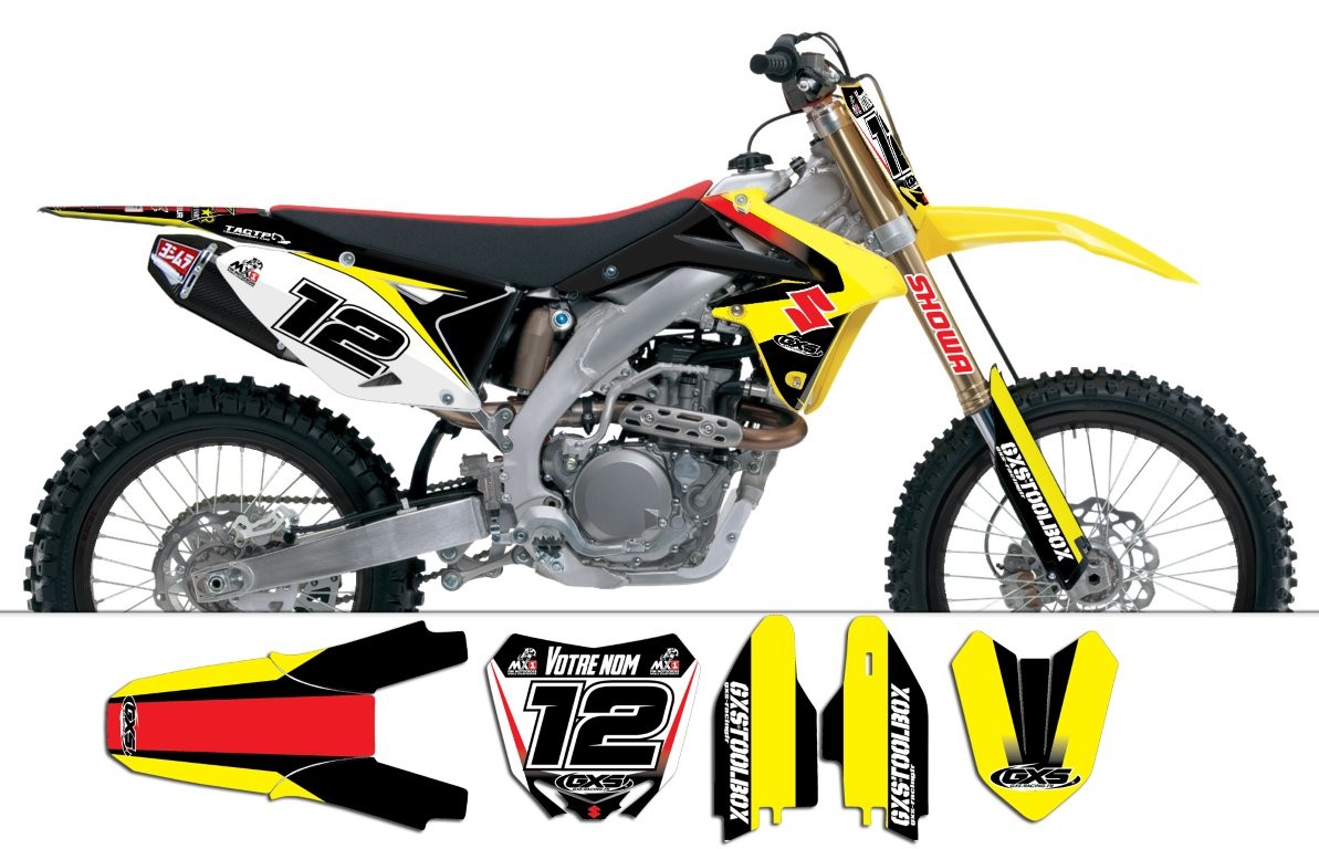 Kit déco Suzuki RMZ450 2008-2012 Origine