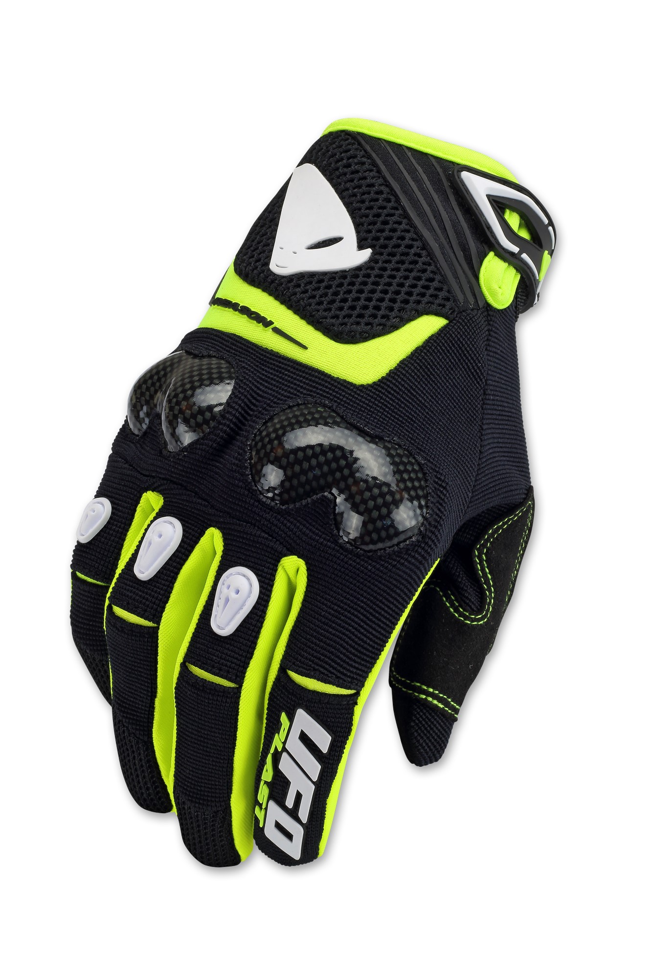Gants Reason Gu04420 — Noir/jaune Fluo