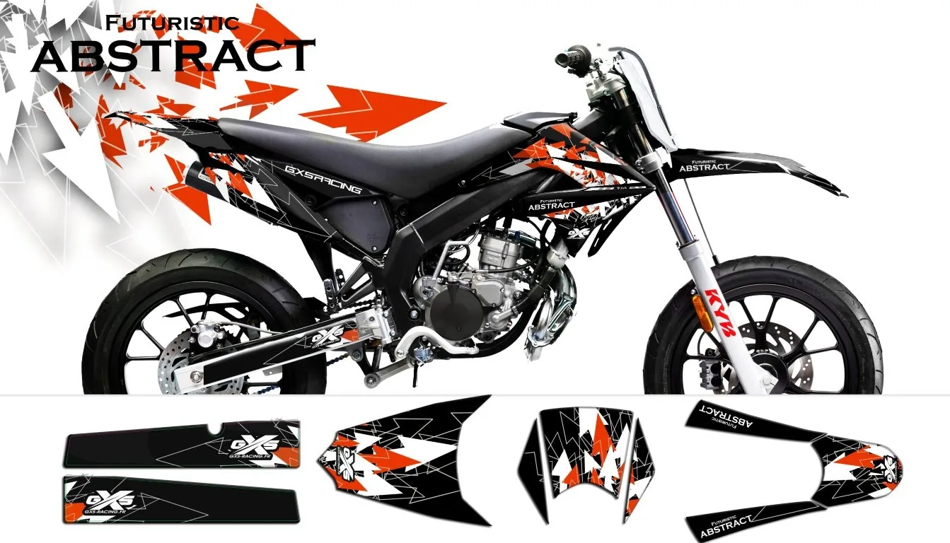 Kit déco Derbi Drd X Treme 11 17 Gilera Abstract
