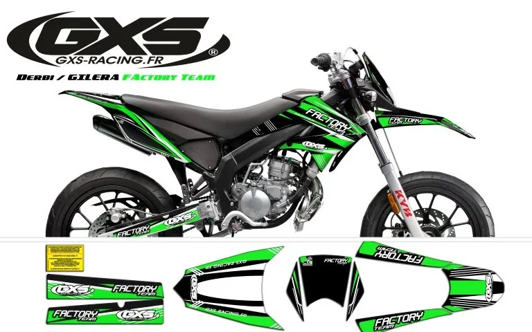 Kit déco Derbi Drd X Treme 11 17 Gilera Factory Team