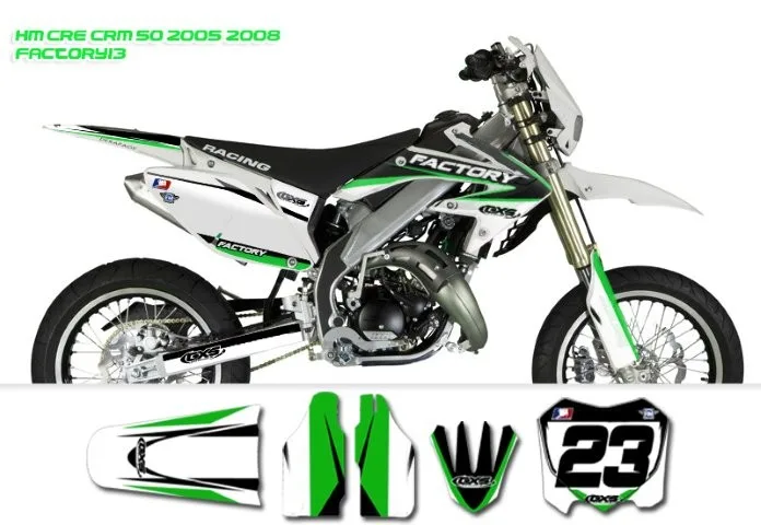 Kit déco HM 50cc Cre Crm Derapage 2007-2019 Factory Team