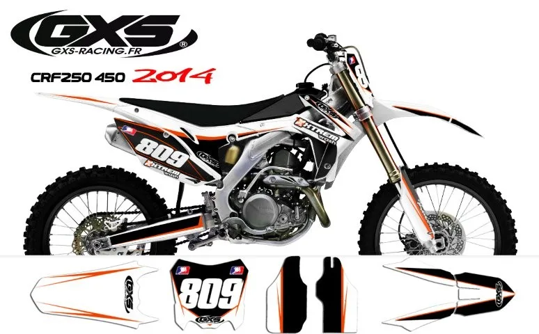 Kit déco Honda 250 450 CRF 2014 Trax