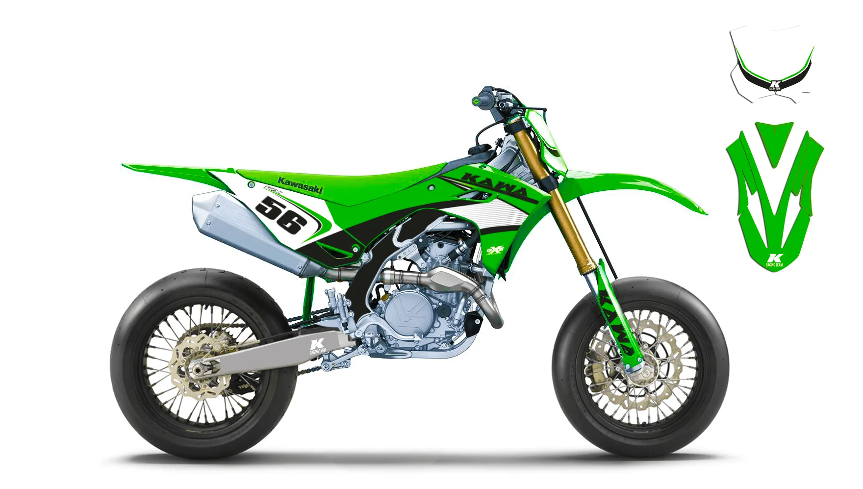 Kit déco Kawasaki 450 KXF 2024-2007