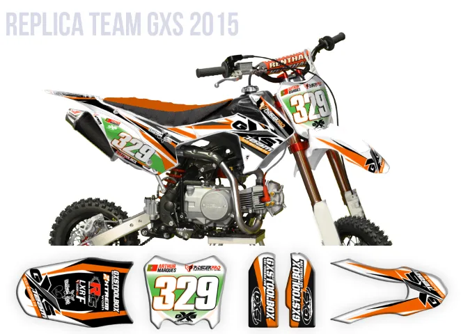 Kit déco Pitsterpro Lxr F Replica GXS Orange