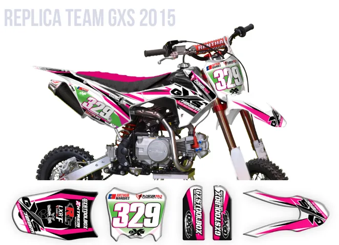 Kit déco Pitsterpro Lxr F Replica GXS Rose