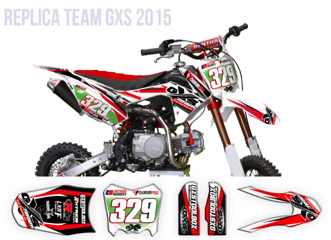 Kit déco Pitsterpro Lxr F Replica GXS Rouge