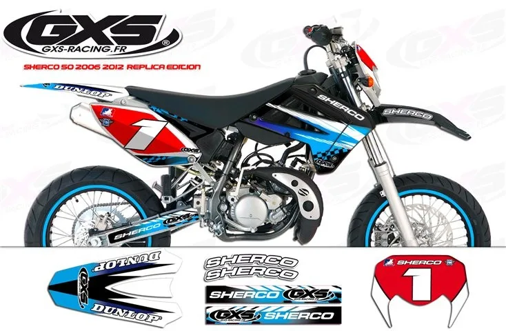 Kit déco Sherco 50cc 2007-2012 Replica Edition