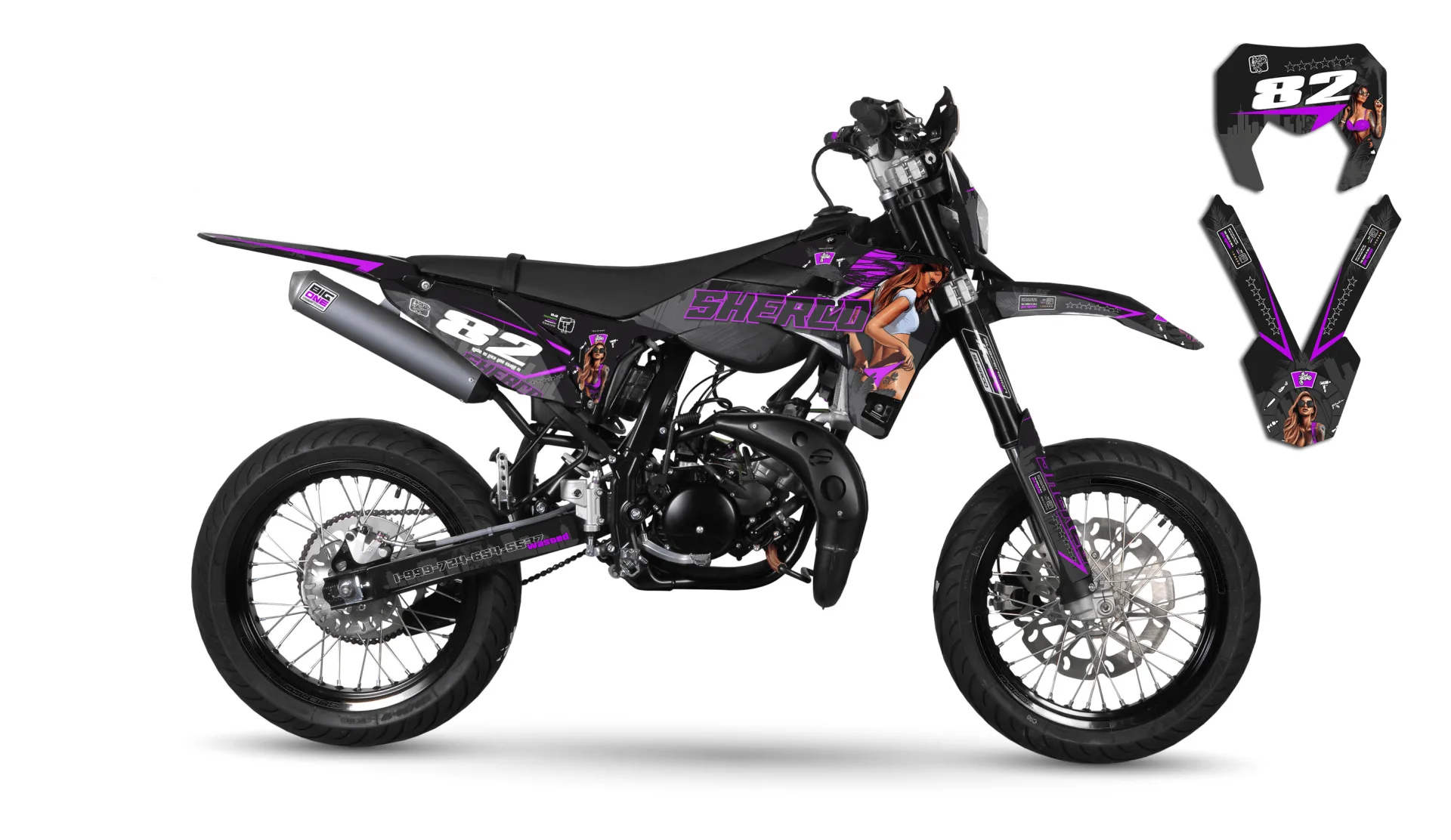 Kit déco Sherco 50cc 2016-2018 Gta 1