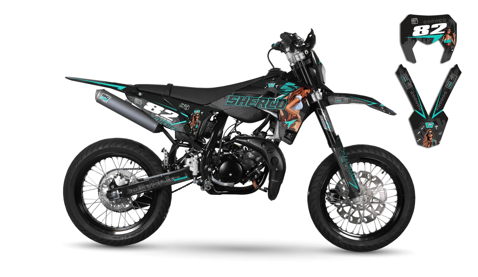 Kit déco Sherco 50cc 2016-2018 Gta 1