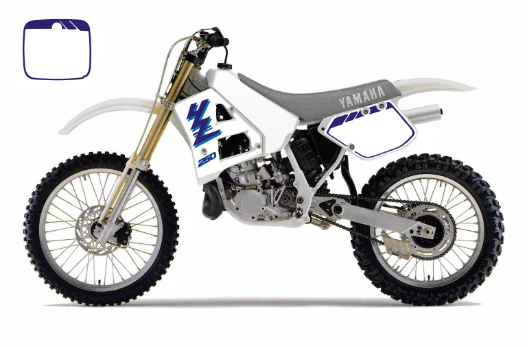 Kit déco Yamaha YZ 125 250 1988-1989 Personnalisé 1