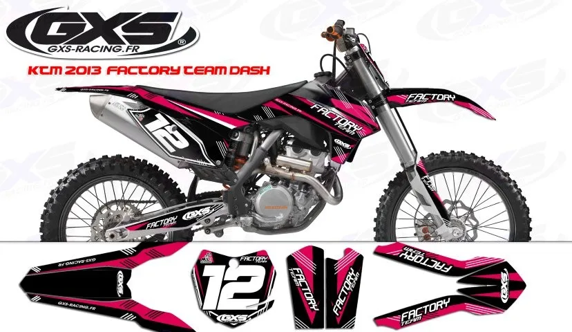 Kit déco KTM SX SX F 2013-2014 Factory Team Dash