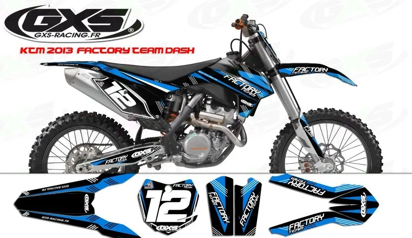 Kit déco KTM SX SX F 2013-2014 Factory Team Dash