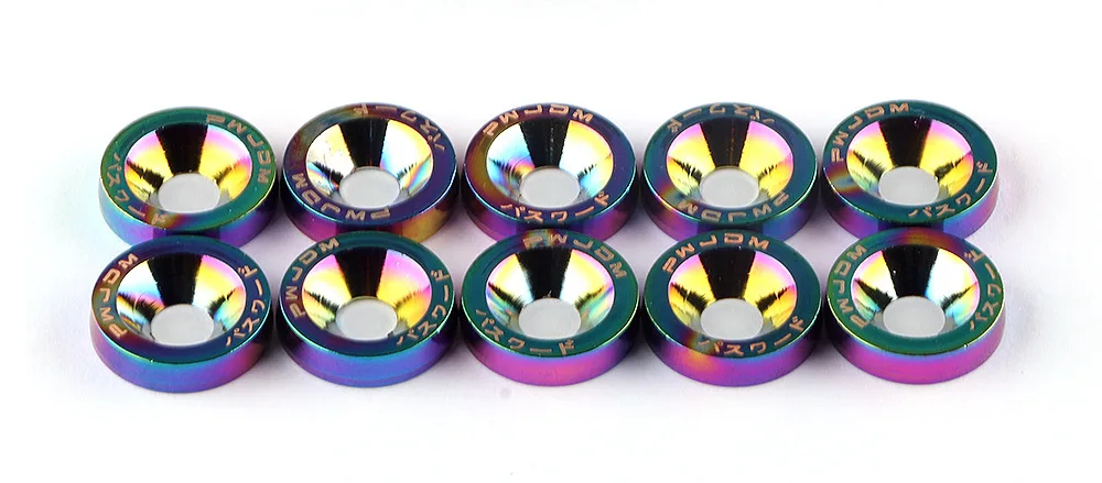 Anodized Aluminum Washers X10