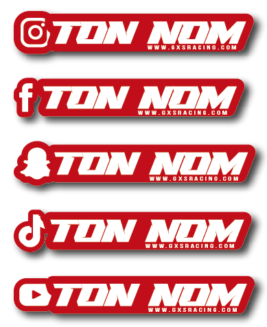 Stickers Imprime Réseaux Sociaux