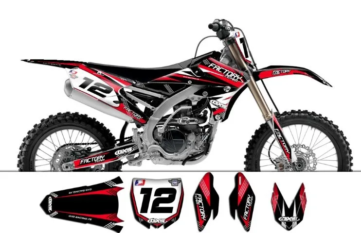 Kit déco Kit déco Yamaha YZF250 450 2014 Factory Team Dash