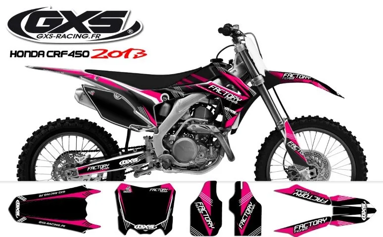 Kit déco Kit déco Honda 250-450 CRF 2014 Factory Team Dash