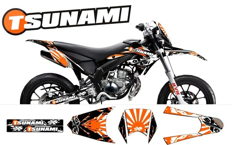 Kit déco Kit Déco Derbi DRD X-Treme 11-17 TSUNAMI