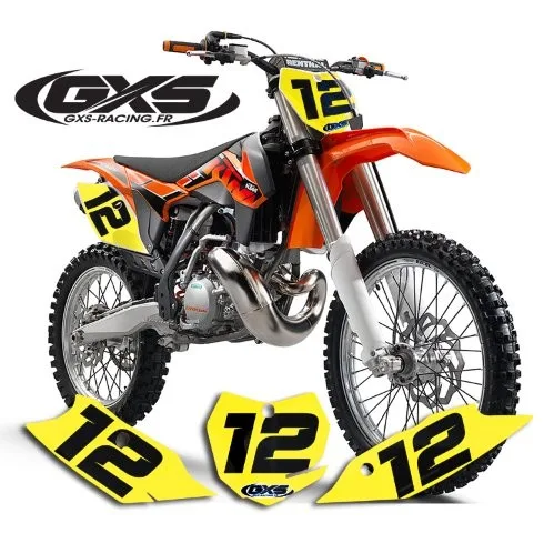 Kit déco 50cc, 65cc, 85cc Pitbike Fonds de Plaque COLORS