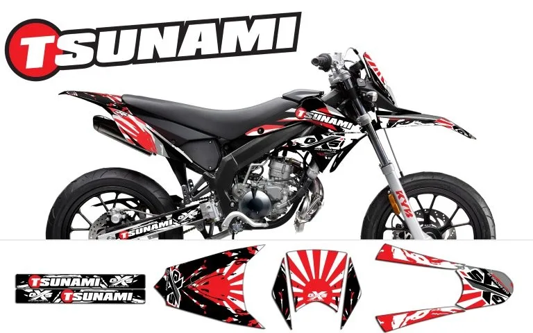 Kit déco Kit Déco Derbi DRD X-Treme 11-17 TSUNAMI
