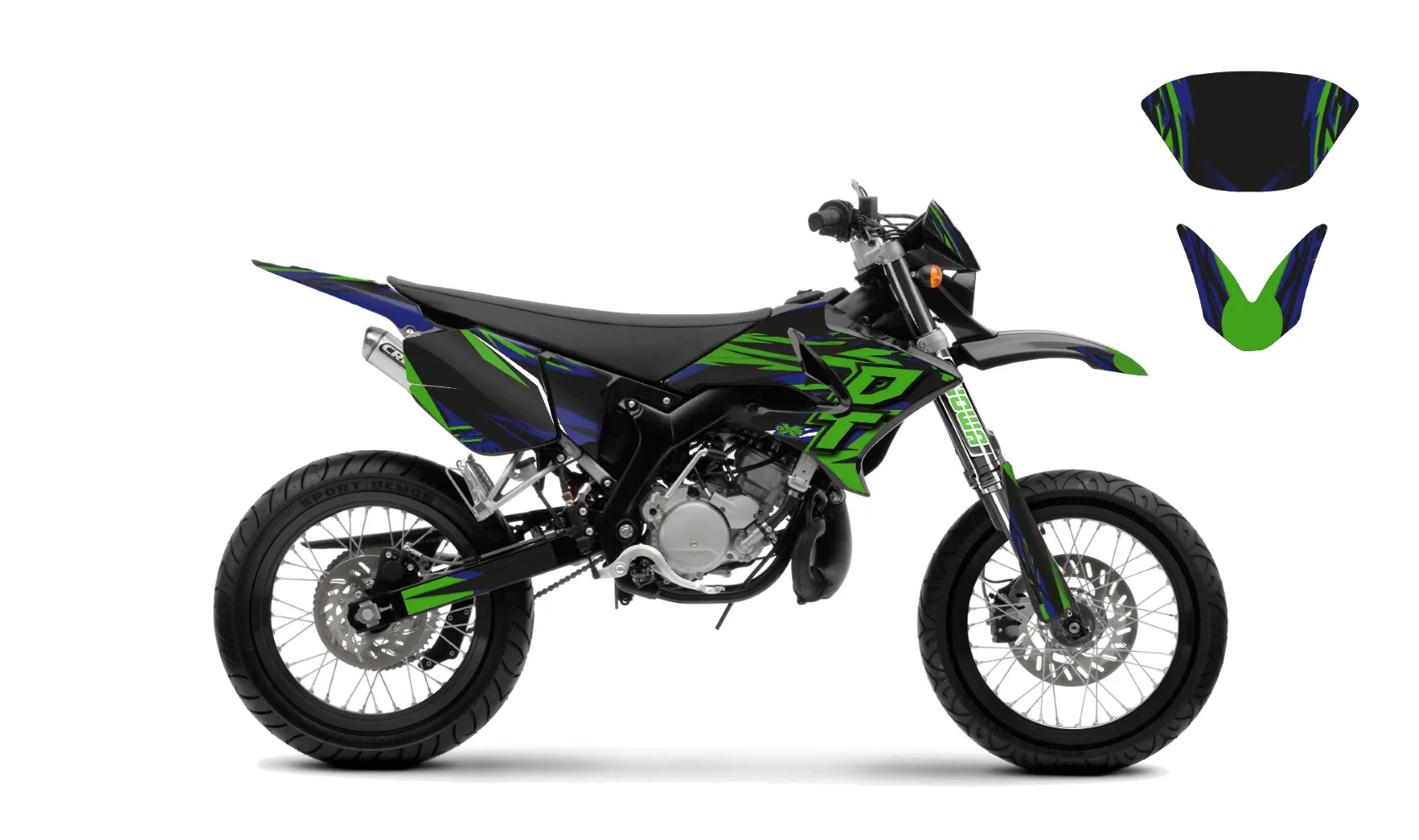 Kit déco Kit Déco YAMAHA DT50 04-18 SUPERMOT
