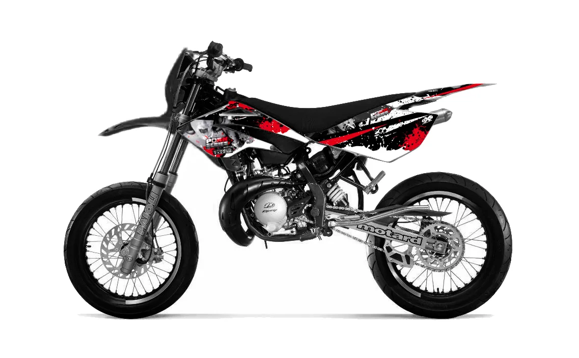 Kit déco Kit Déco beta RR 50-125 2006-2010 Pornseries V2 Rouge