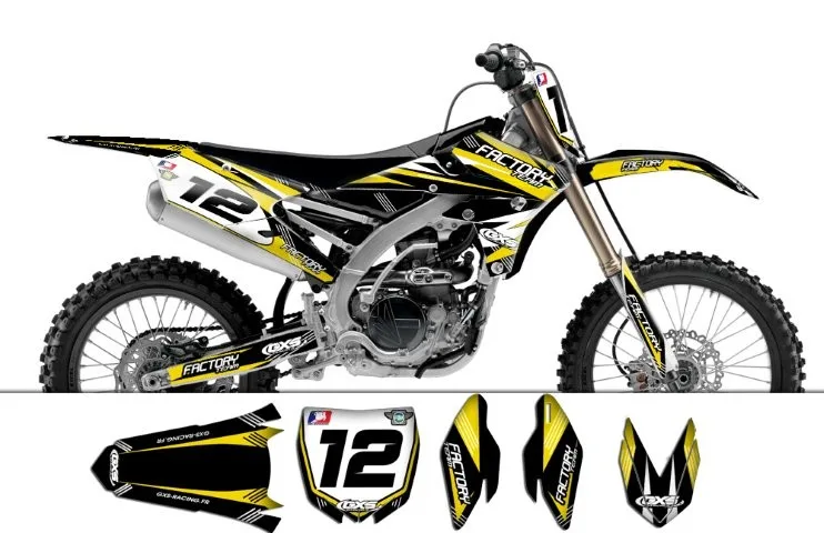 Kit déco Kit déco Yamaha YZF250 450 2014 Factory Team Dash