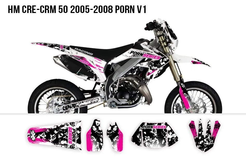 Kit déco Kit Déco HM 50cc 2007-2012 Pornseries V1