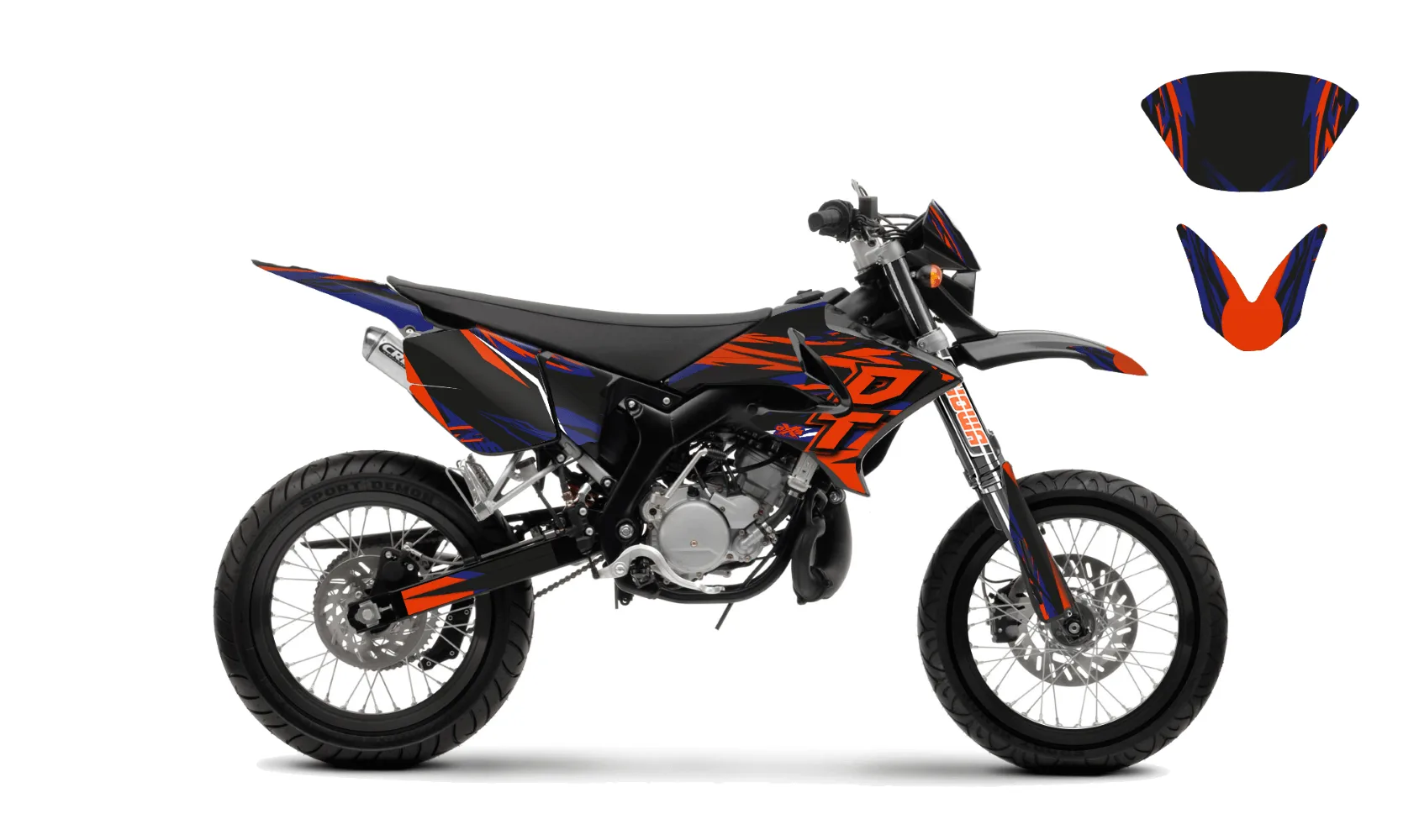 Kit déco Kit Déco YAMAHA DT50 04-18 SUPERMOT