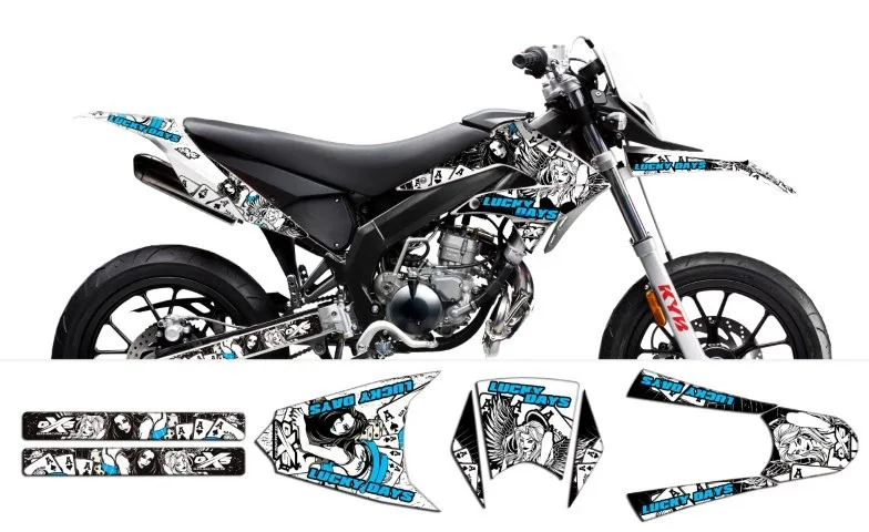 Kit déco kit Déco Derbi DRD X-Treme 11-17 GILERA LUCKY DAYS