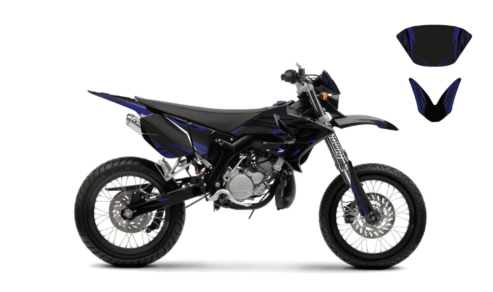 Kit déco Kit Déco YAMAHA DT50 04-18 SUPERMOT