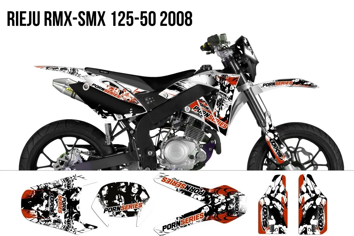 Kit déco kit Déco Rieju RMX-SMX 125-50 PORNSERIES 2009
