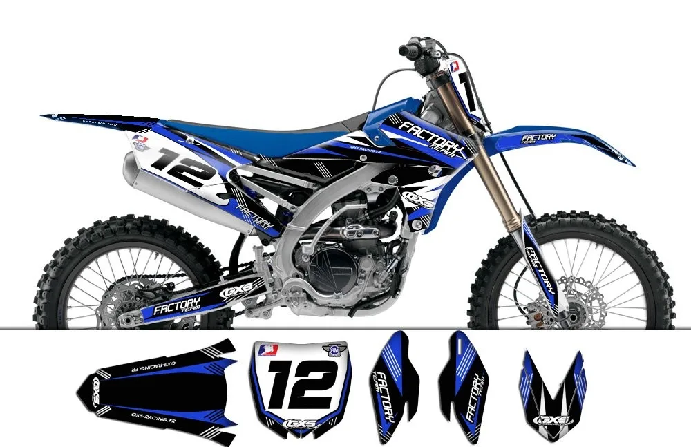 Kit déco Kit déco Yamaha YZF250 450 2014 Factory Team Dash