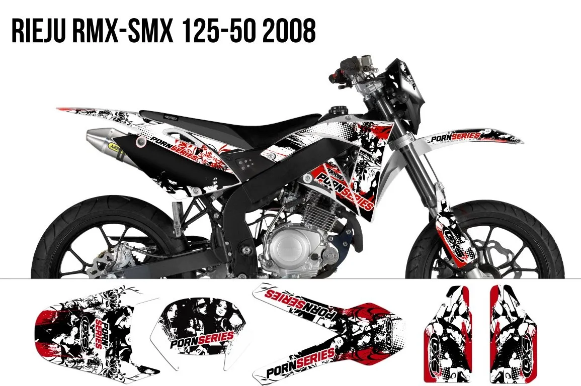 Kit déco kit Déco Rieju RMX-SMX 125-50 PORNSERIES 2009
