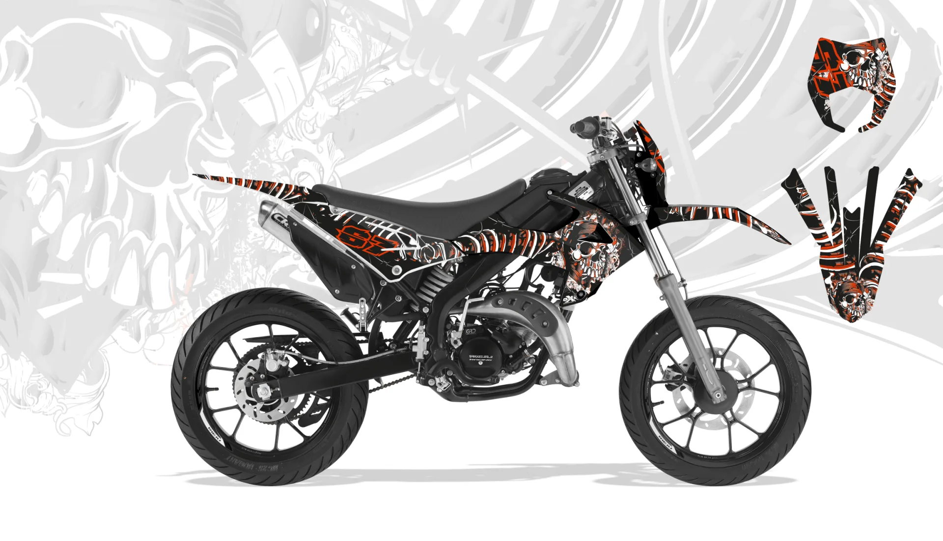 Kit déco Kit Déco Rieju MRT 2022-2023 SKULL